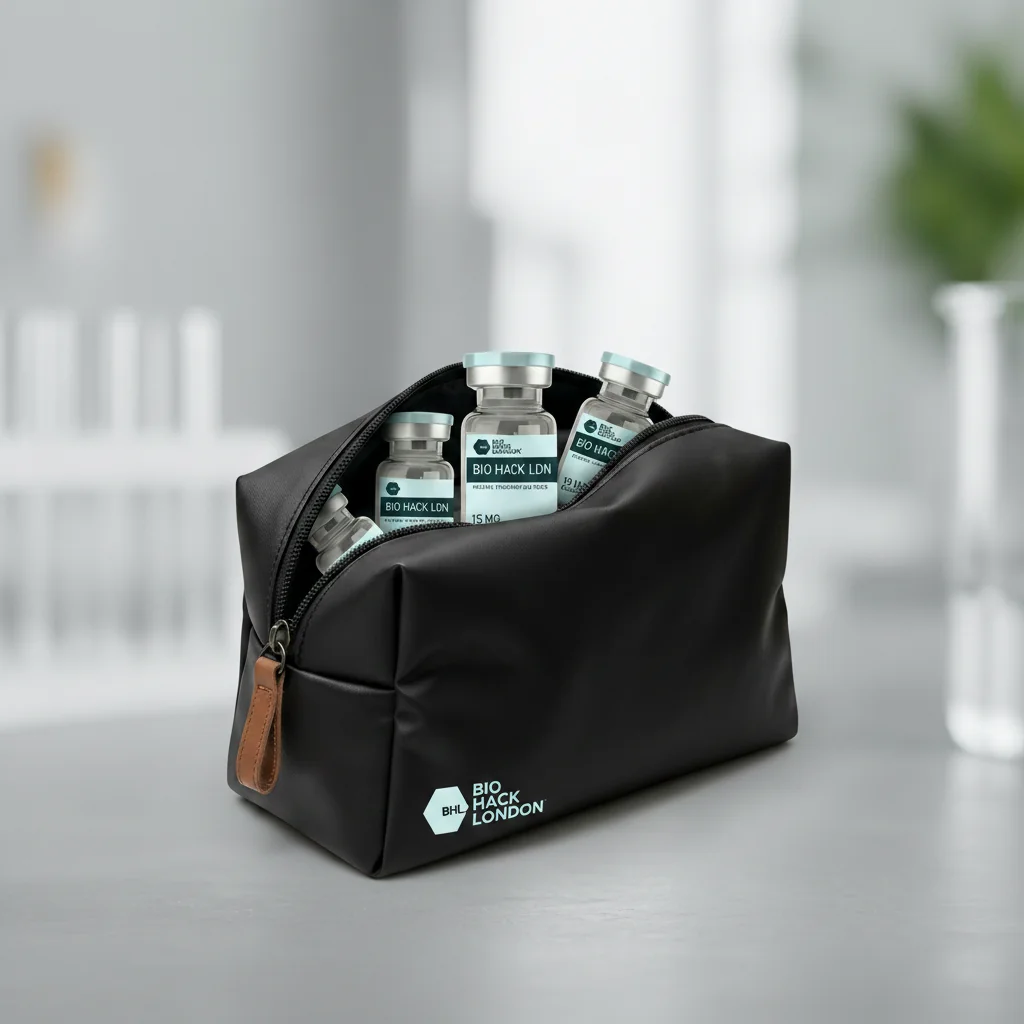 BHL Cryo Pouch insulated vial storage bag by BioHack London – peptide travel pouch