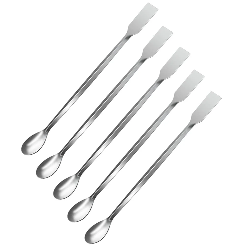 Stainless steel micro lab spatula set (5 piece) for peptide sample handling — BioHack London lab supplies